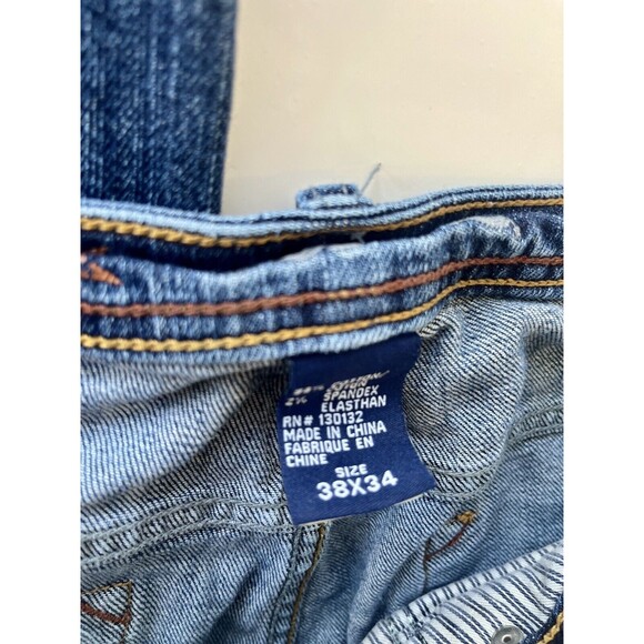 WORN Jeans Mens 38x34 Straight Leg Medium-wash Agedenim - Picture 3 of 10